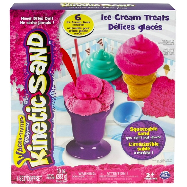 Kinetic Sand Ice Cream Treats Playset (pink)