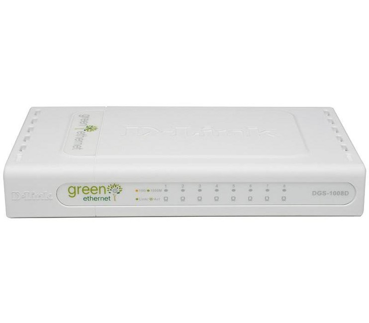 D-Link DGS-1008D/E Unmanaged White network switch