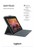 Logitech - Slim Folio Bluetooth tastatur og tablet cover Nordic thumbnail-2