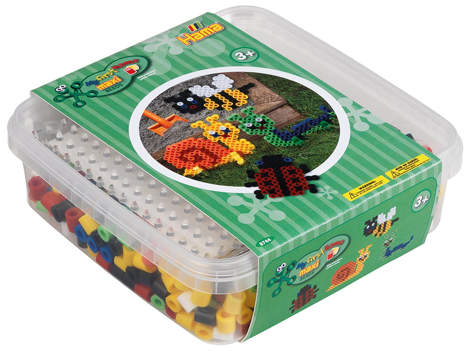 Hama Beads - Maxi - Beads and Pegboard in Box (8744) - Leker