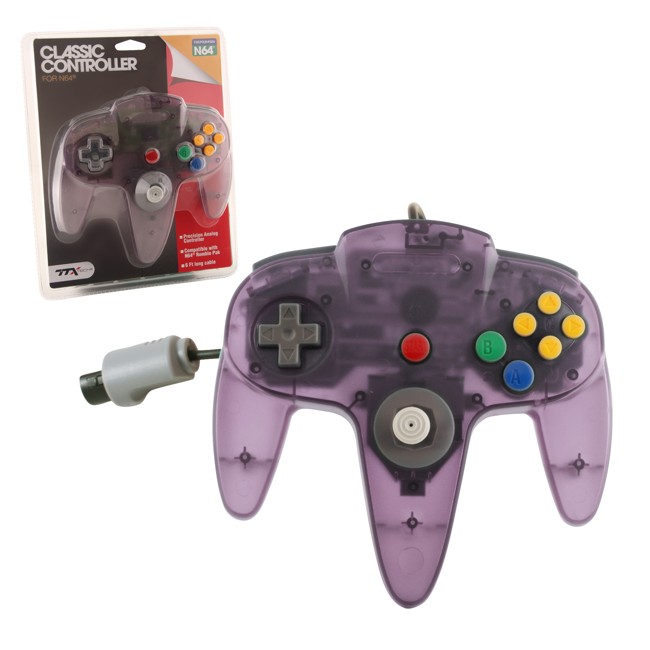 TTX N64 - Controller OG - Clear Purple - Nintendo 64