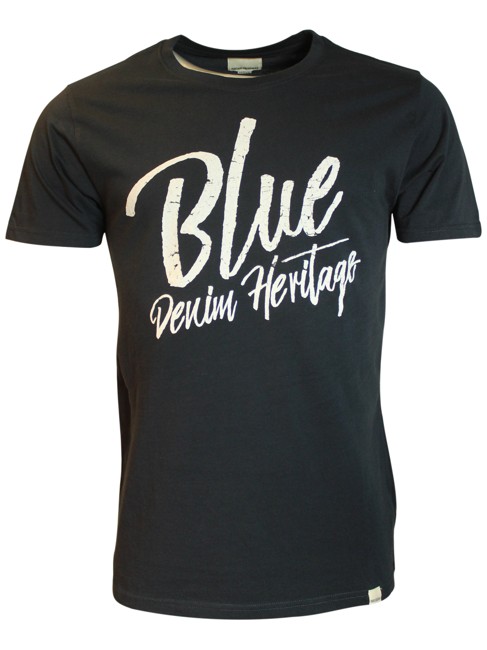 Shine Blue Print T-shirt Cold Navy