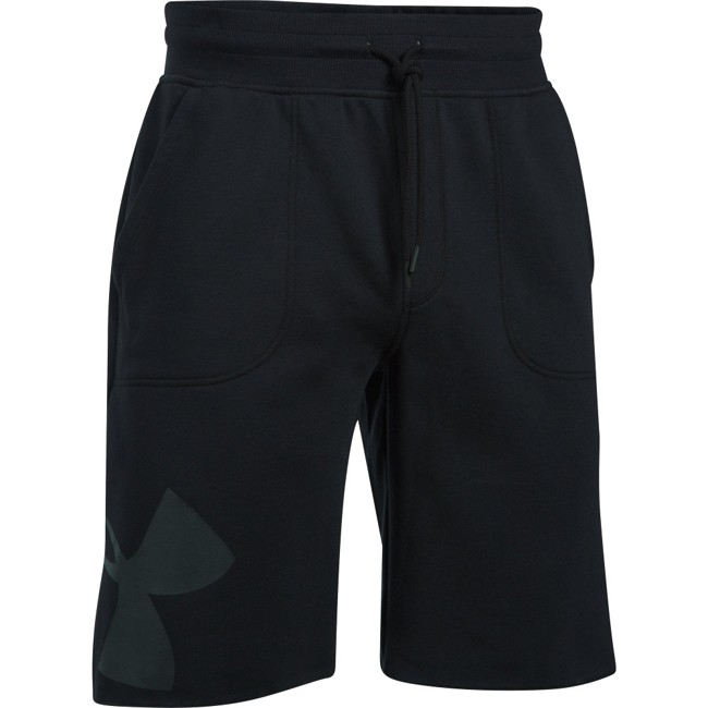 Under Armour Mens Rival Midweight Fleece Exploded Graphic Logo Shorts
