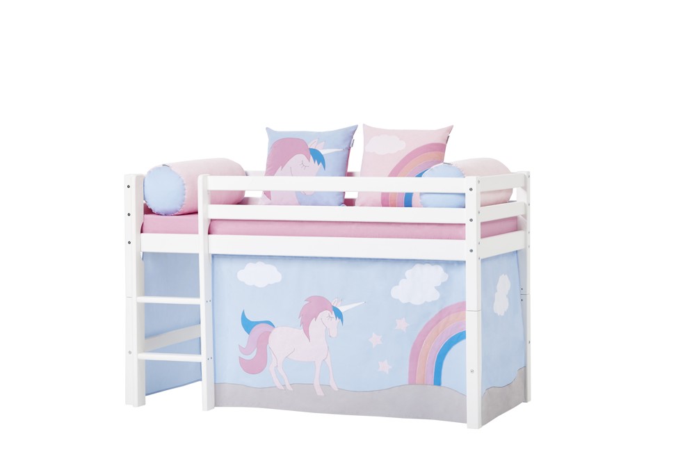 Hoppekids - Play Curtain Half-High Bed 70x160 cm - Unicorn