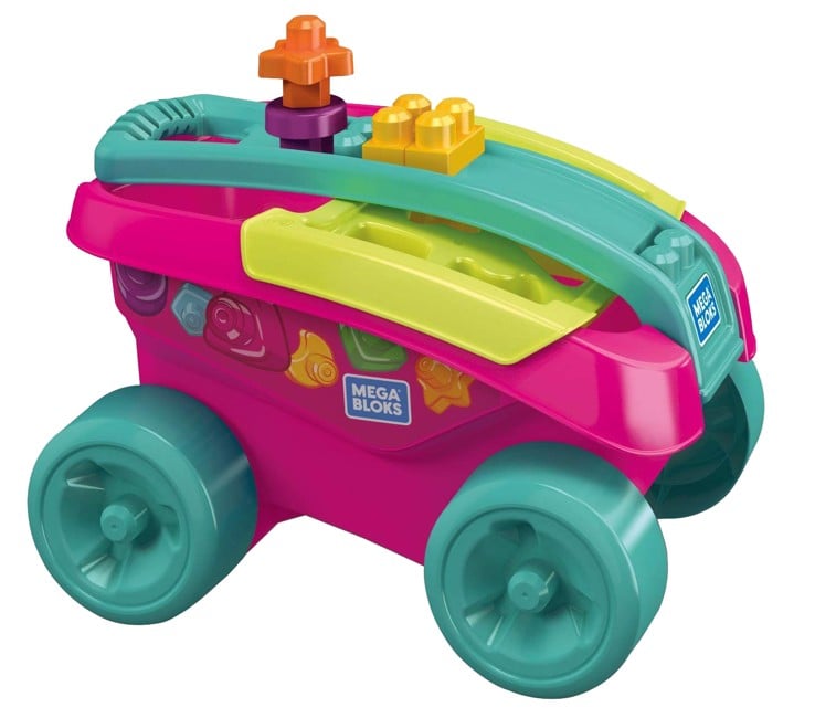 Fisher Price - Mega Bloks - Shapes Sorting Wagon Pink (FVJ48)