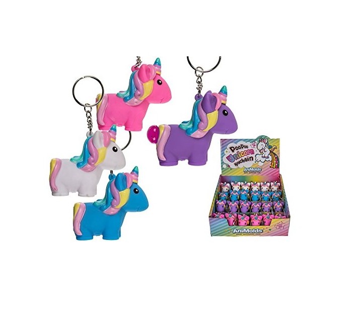 Poo Poo Unicorn Keychain (One Supplied At Random)