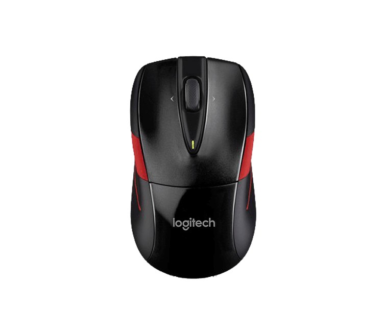 Logitech M525 RF Wireless Optical Ambidextrous Black,Red mice