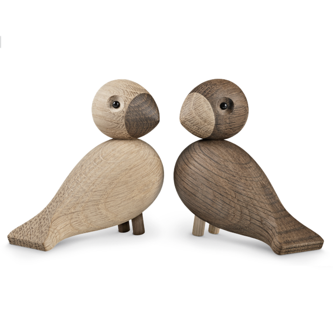 Kay Bojesen - Lovebirds oak/smoked oak 1 Pair (39204)