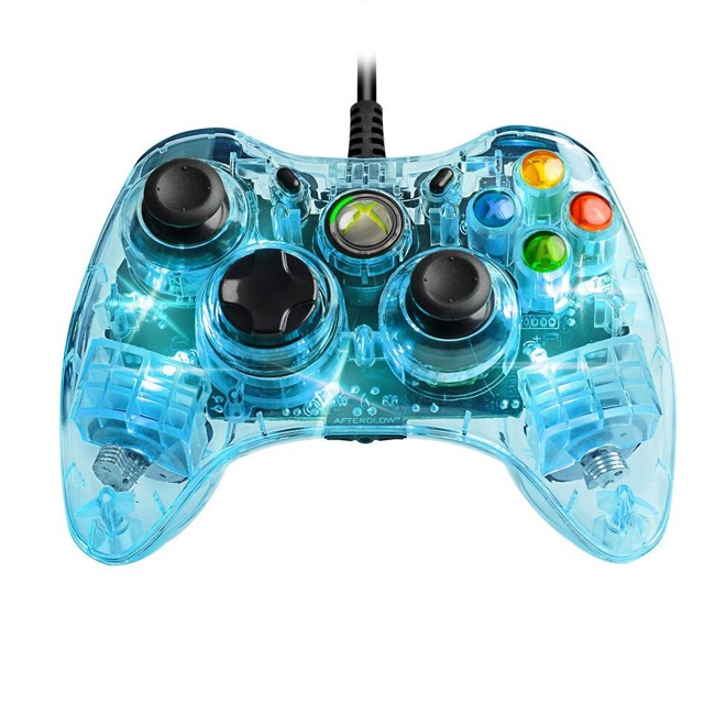 Xbox 360 Afterglow Controller Blue