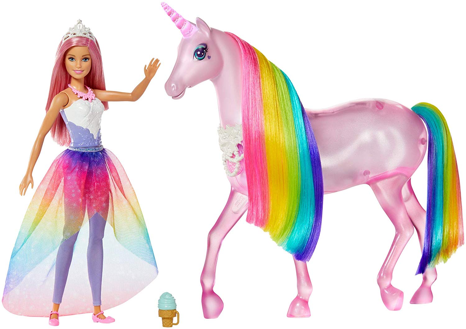 barbie riding a unicorn