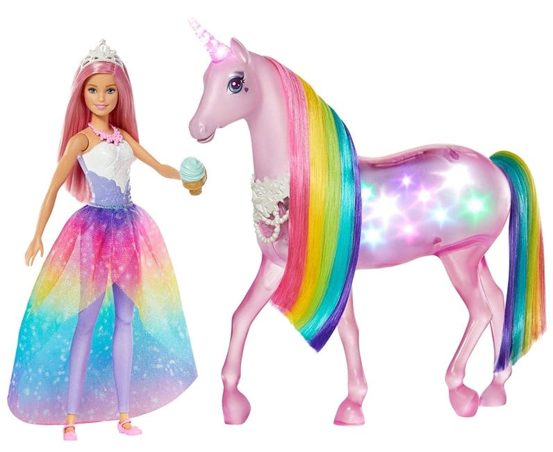 Barbie - Dreamtopia Magic Touch Enhjørning og Dukke