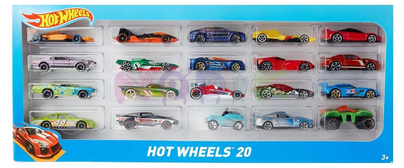 Hot Wheels -  Gaveæske med 20 biler(H7045)