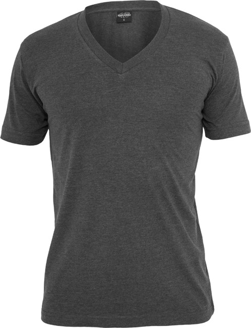 Urban Classics 'Basic V-neck' T-shirt - Charcoal