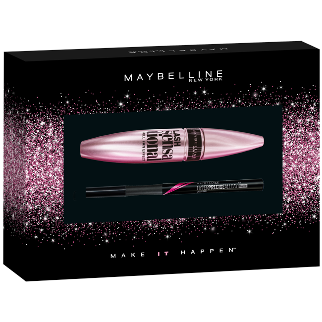 Maybelline - Lash Sensational Mascara + Master Drama Precis - Liquid Liner Black - Gavesæt