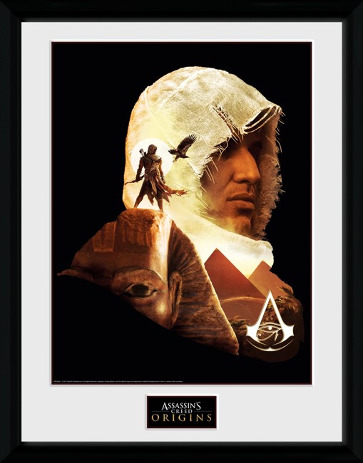 Assassins Creed Origins Face Framed Collector Print 30x40cm