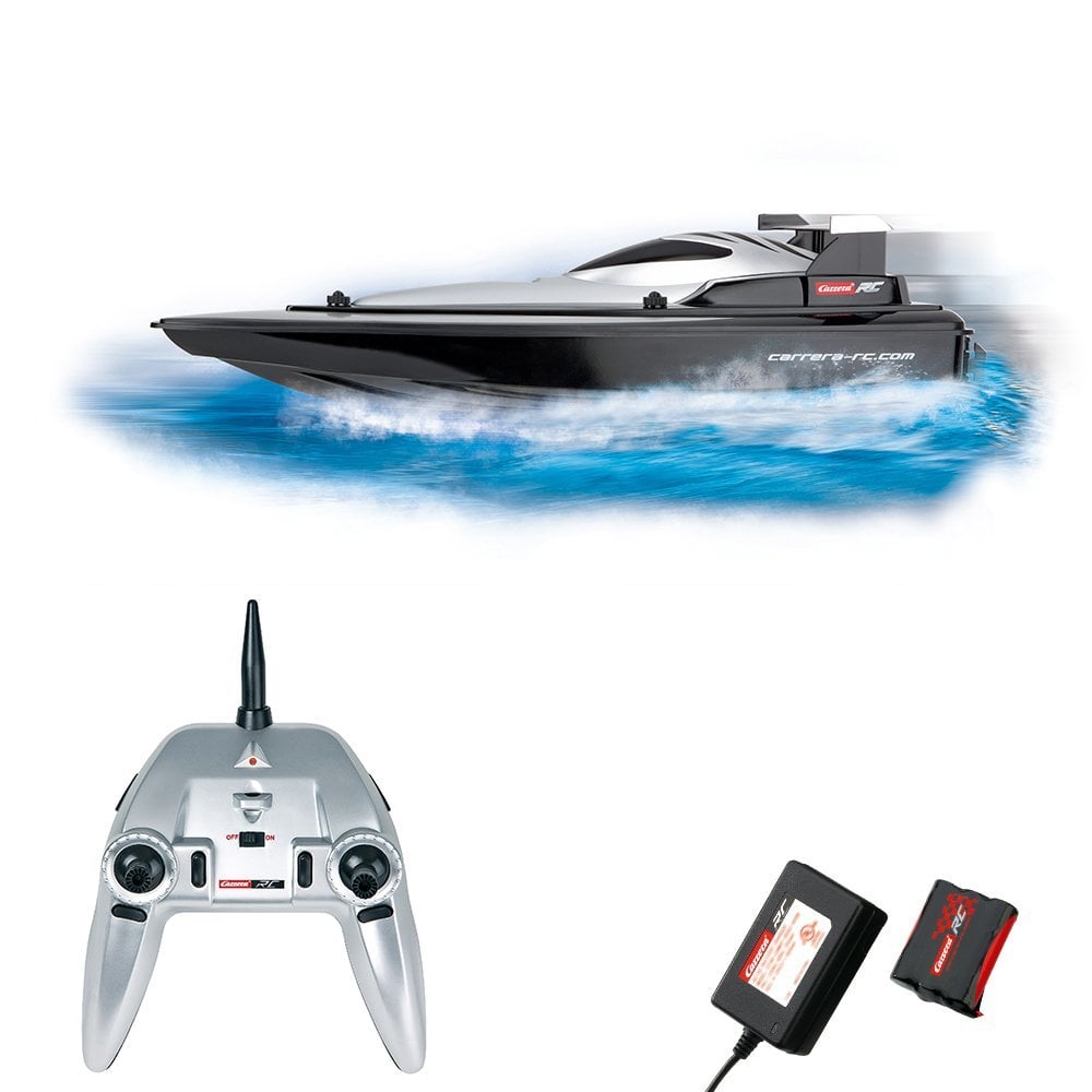 Buy Carrera RC - Carrera RC Race Boat, black - 2,4 GHZ D/P - Li-Ion battery  and charger