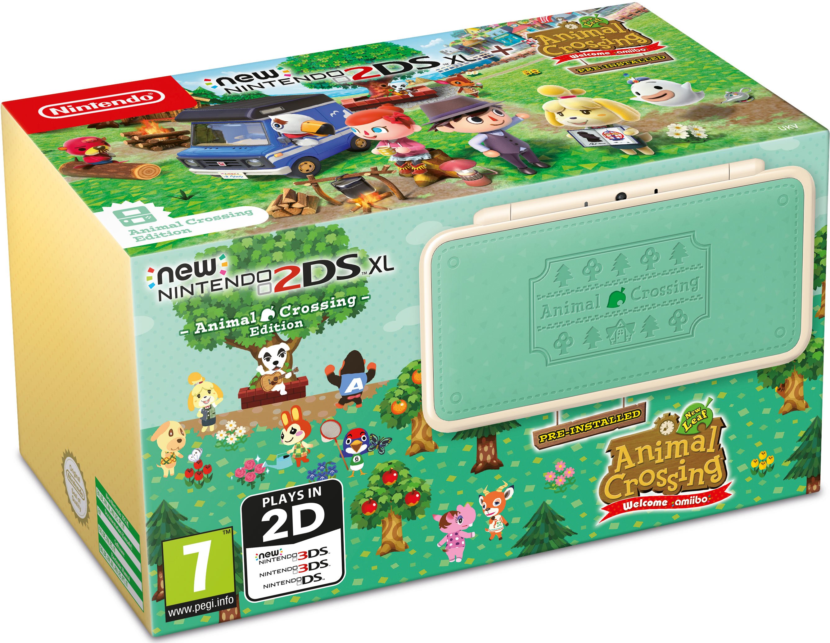 Buy ​New Nintendo 2DS XL Animal Crossing Edition (Animal Crossing New Leaf  Pre-Installed)​