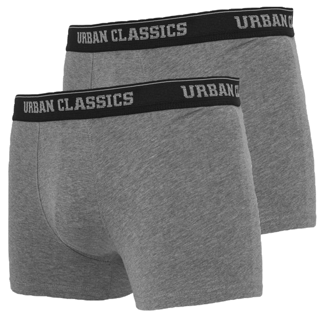 Urban Classics '2-Pack Basic' Boxershorts - Grey