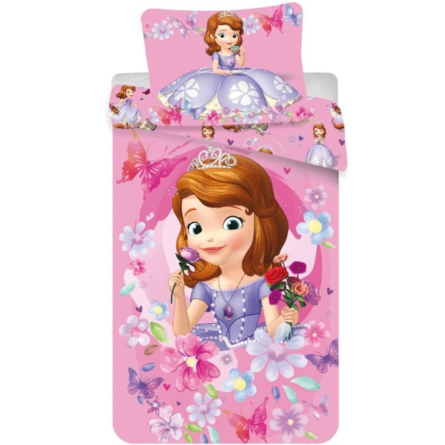 Disney Sofia The First Flowers - Duvet cover - Single - 140 x 200 cm - Pink