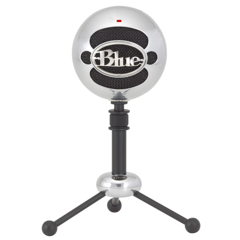 Blue - Microphone Snowball Brushed Aluminium