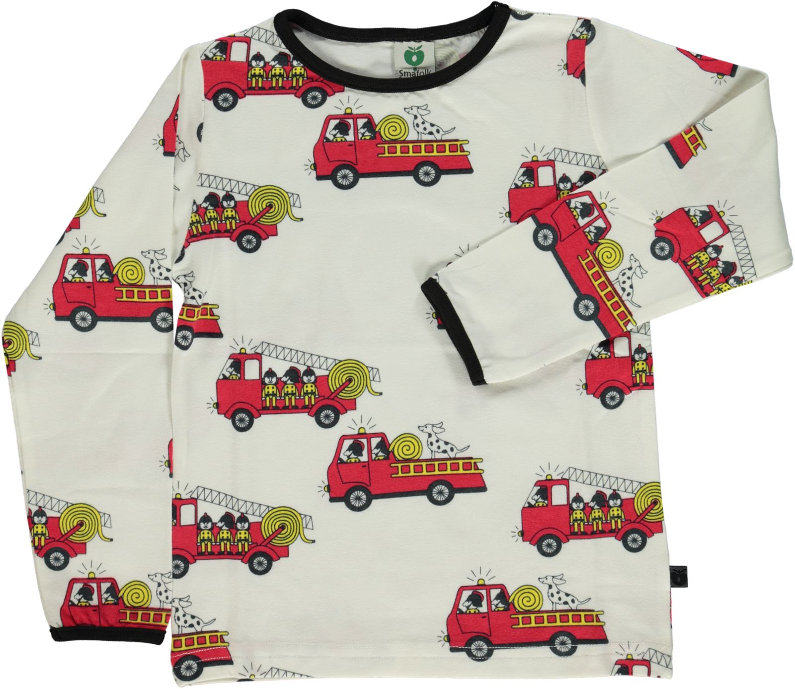 Køb Småfolk - Økologisk Langærmet T-Shirt Brandbil