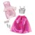 Barbie - Dukketøj dobbeltpakke - Pink og sølv kjoler thumbnail-1