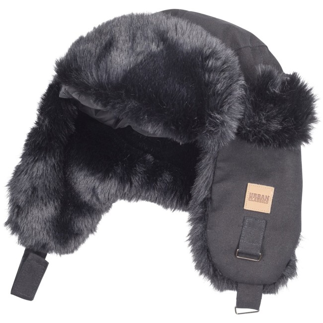 Urban Classics - TRAPPER Dog Ear Winter Hat black