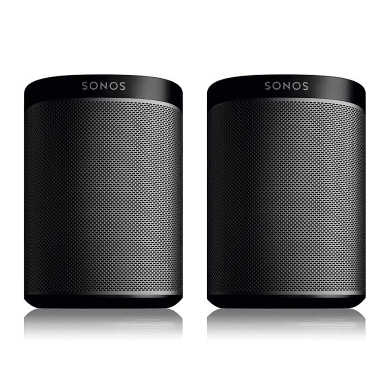 Sonos PLAY:1 Trådløs Multirums-højttaler 2-Stk. Sort
