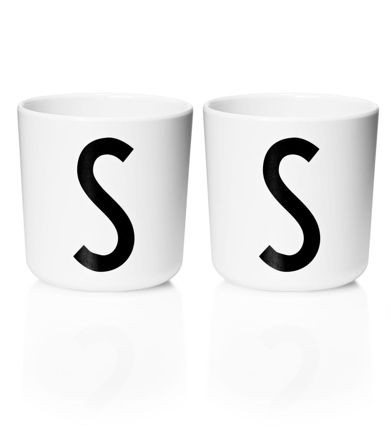 ​Design Letters - Personal Melamine Cup S - 2 pcs - White (Bundle)