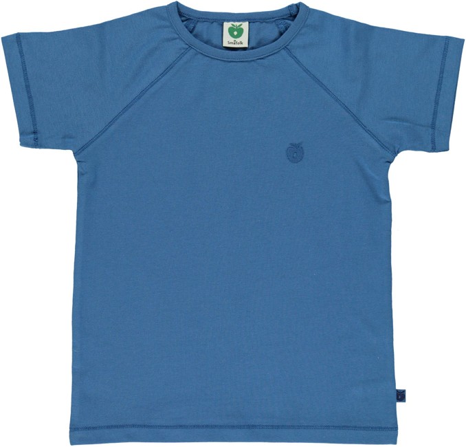 Småfolk - Økologisk Basis T-Shirt - M. Blå