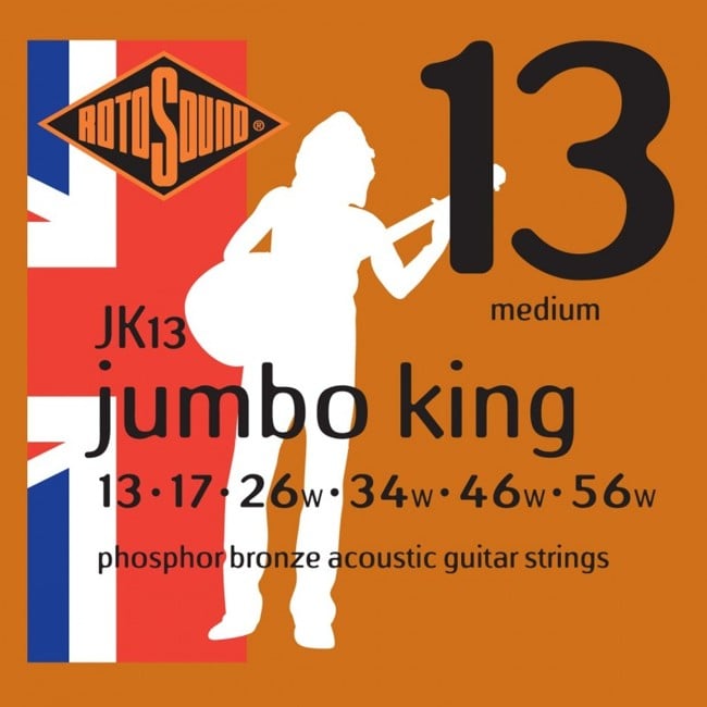 Rotosound - JK13 Phosphor Bronze - Strenge Til Akustisk Western Guitar (13-56)