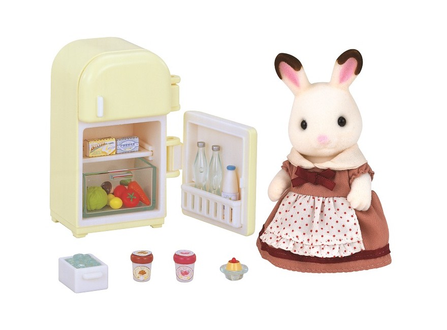 Sylvanian Families - Chocolate Rabbit Mother Set, Fridge