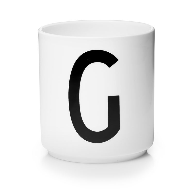 ​Design Letters - Personal Porcelain Cup G - White