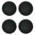 ZedLabz convex dotted silicone thumbstick grips for PS3 controller thumb stick caps - 4 pack black thumbnail-2