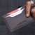 Brun RFID kortholder i ægte læder til 4 kort thumbnail-3