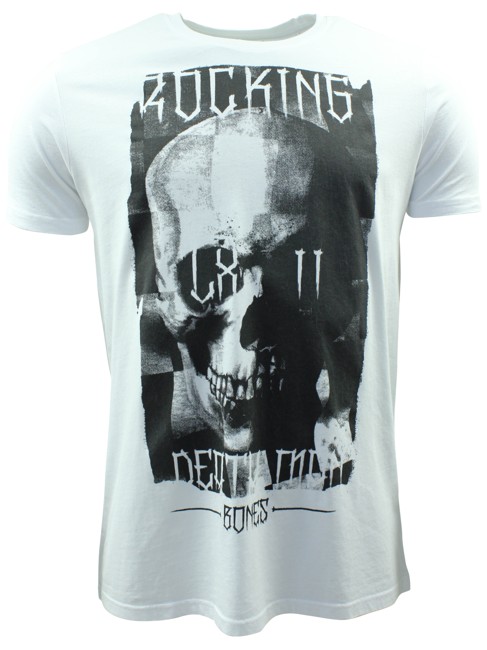 Shine 'Skull Print' T-shirt - Hvid