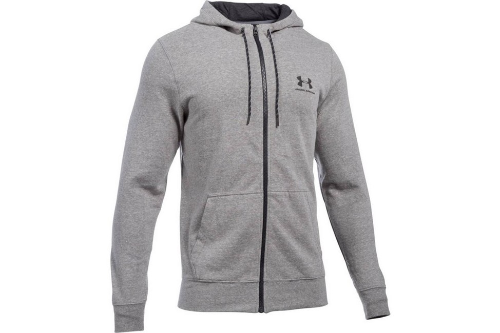 UA Triblend Full Zip Hoodie  1284501-082, Mens, Grey, sweatshirt