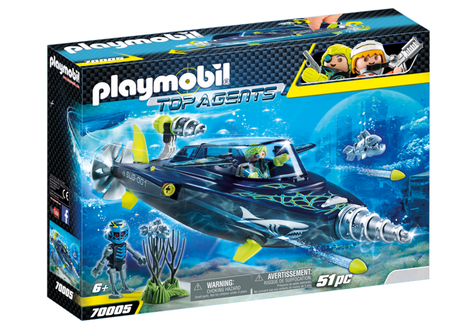 Playmobil -TEAM S.H.A.R.K. Destroyer med bor (70005)
