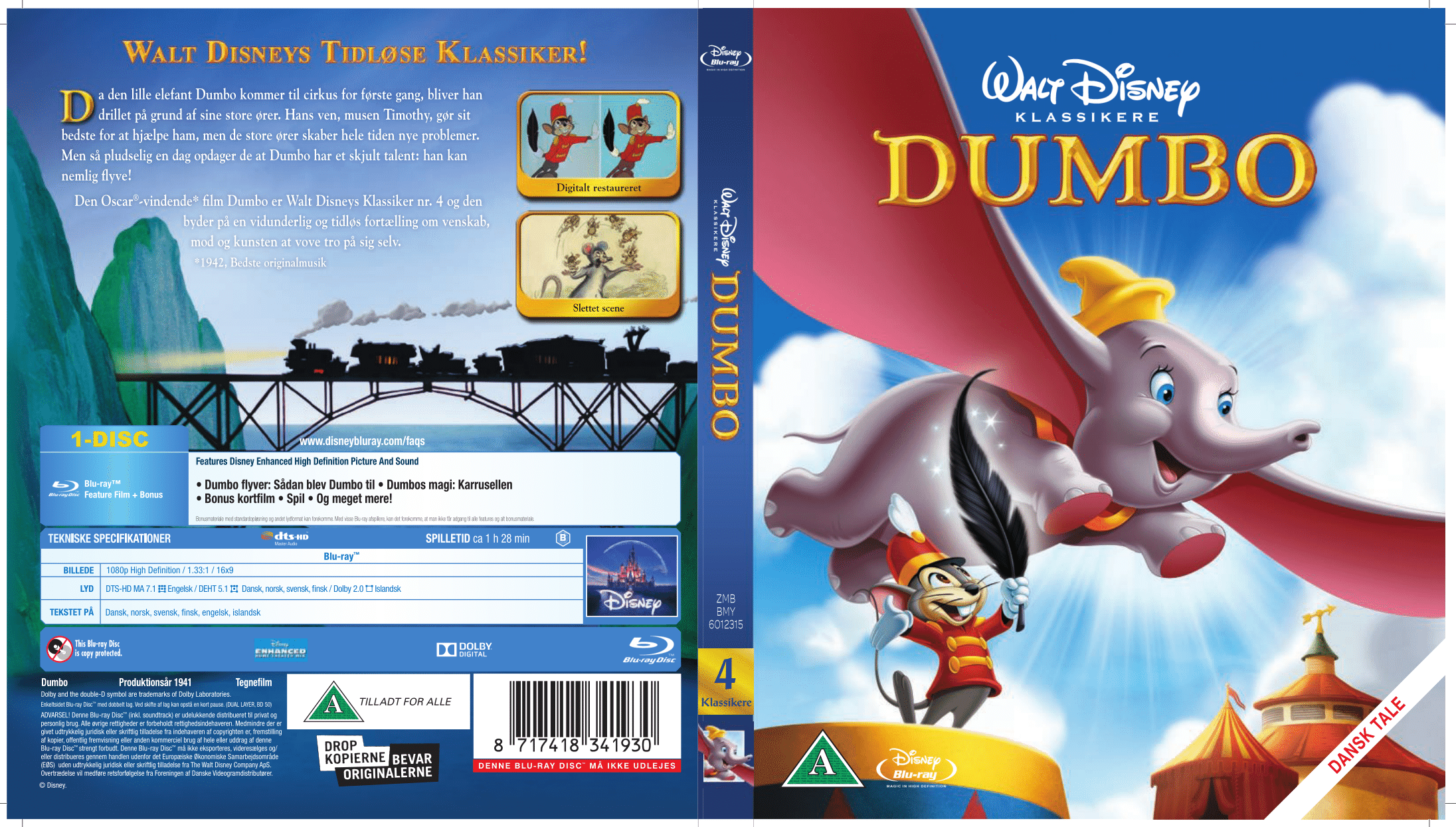dumbo disney bluray dvd