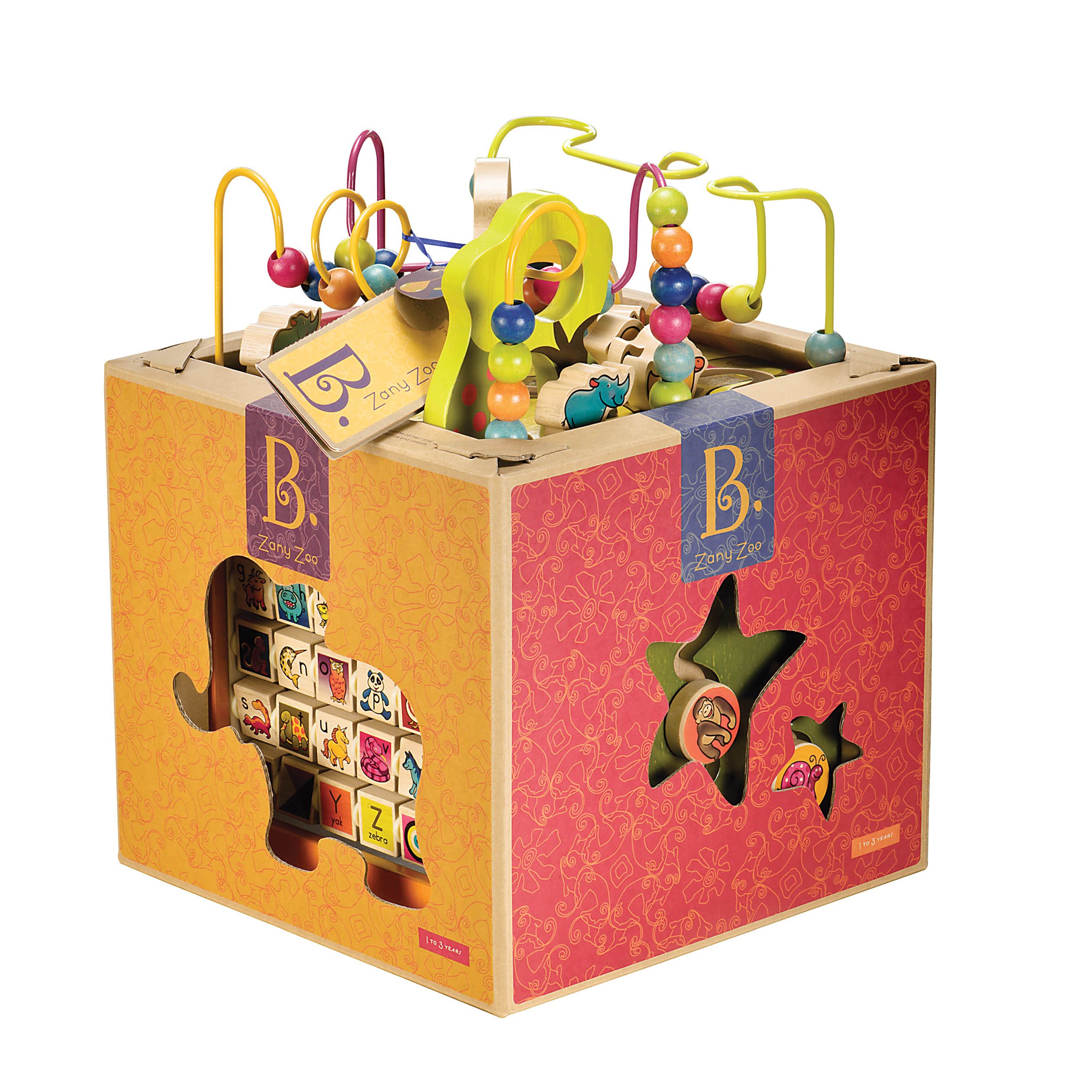 B. Toys - Zany Zoo Wooden activitycenter (701004)