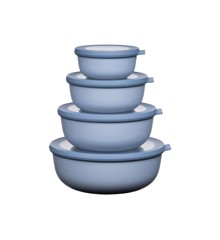 Mepal - Cirqula Low Bowl Set Of 4 - Nordic Blue (233102)