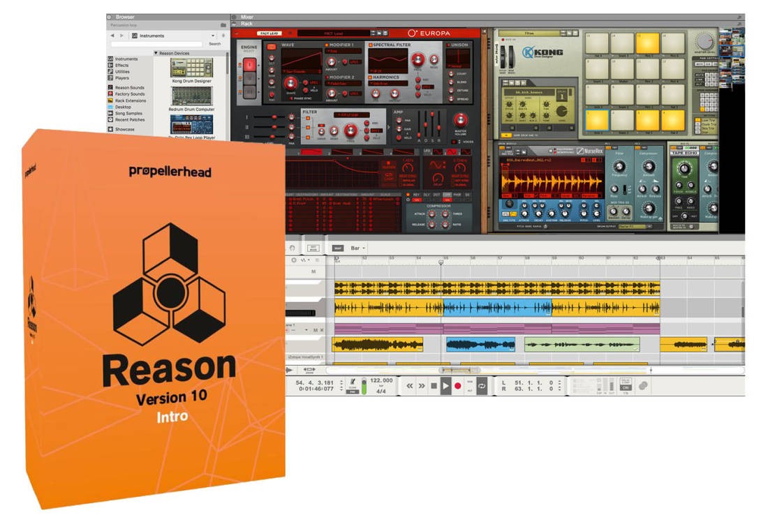 Buy Propellerhead Reason 10 Intro Music Production Software Download