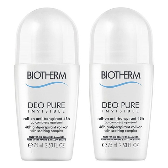 Biotherm - 2x Pure Invisible Deo Roll-on 75 ml