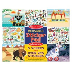 Melissa & Doug Resuable Sticker Pads Set: Adventure - 245+ Stickers