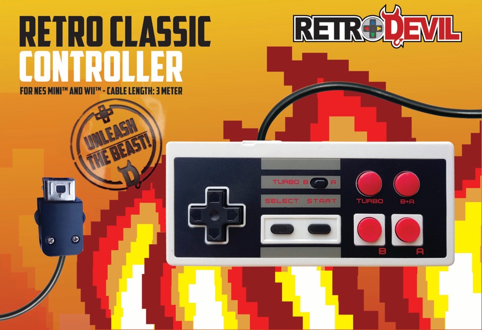 Retro Devil - Classic Controller For NES Mini Classic