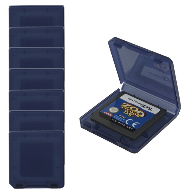 ZedLabz single game card case holder for Nintendo DSi & DS Lite - 8 pack navy blue