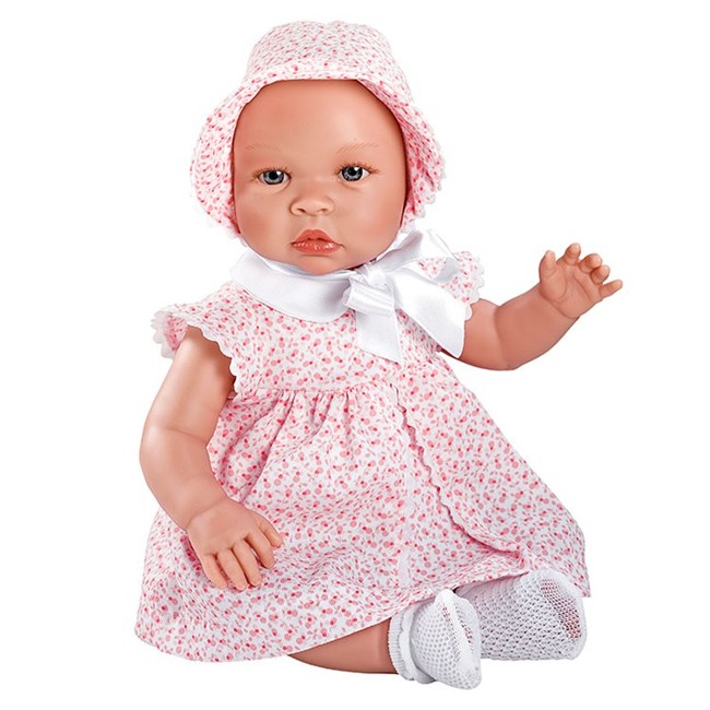Asi - Leonora baby dukke, rosa kjole (46 cm)