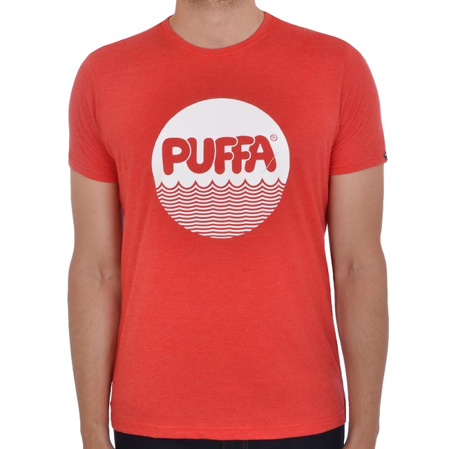 Puffa Mens Nico Printed Graphic Logo Short Sleeve Crew Neck T-Shirt Tee Top