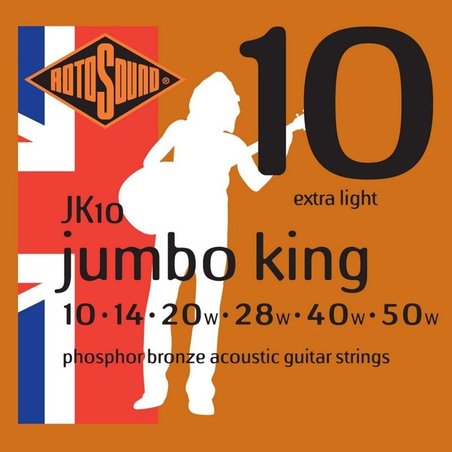 Rotosound JK10 Phosphor Bronze Akustisk Western Strenge Sæt (10-50)