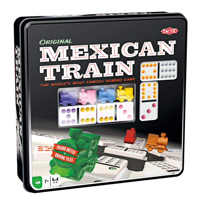 Tactic - Mexican Train Domino Blechbox